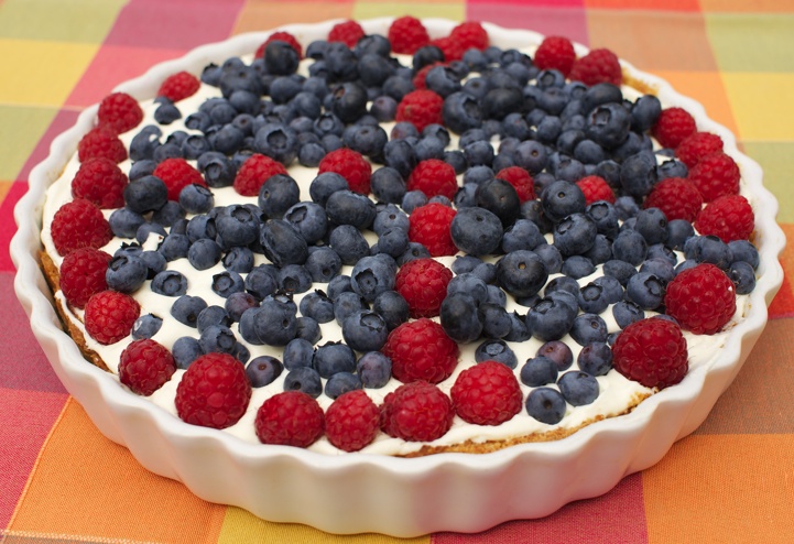 Vanilj- och bärpaj