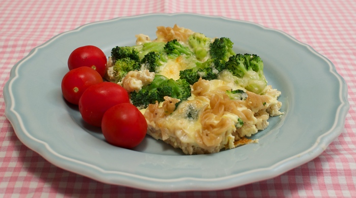 Broccolilåda med pasta