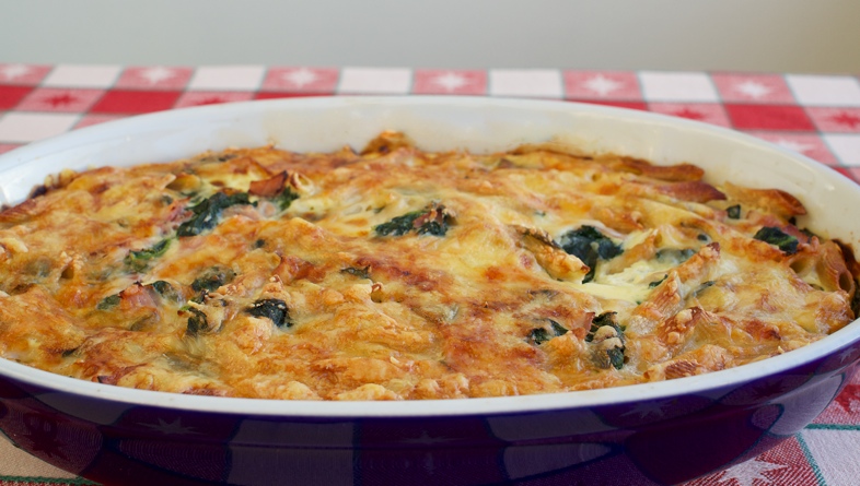 Pastalåda med spenat