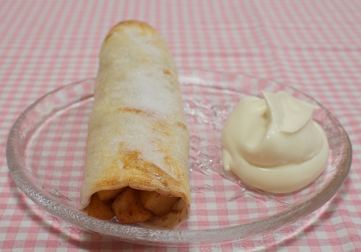 Wraps med äpple och kanel