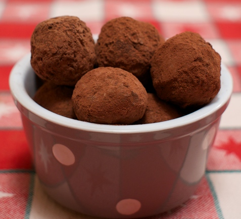 Chokladtryffel med smak av cointreau