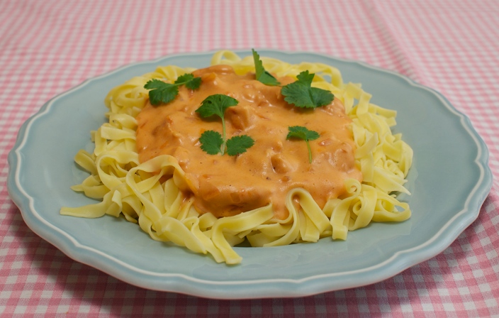 Pasta con pollo (Pasta med kyckling)