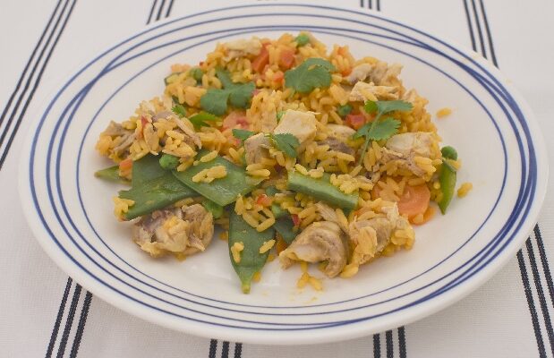 Arroz con pollo (Colombiansk ris med kyckling)